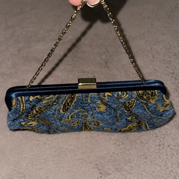 Navy & Gold Stylish Clutch